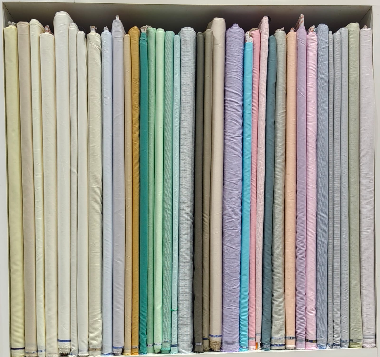 Shirting fabric rolls in Collection 01