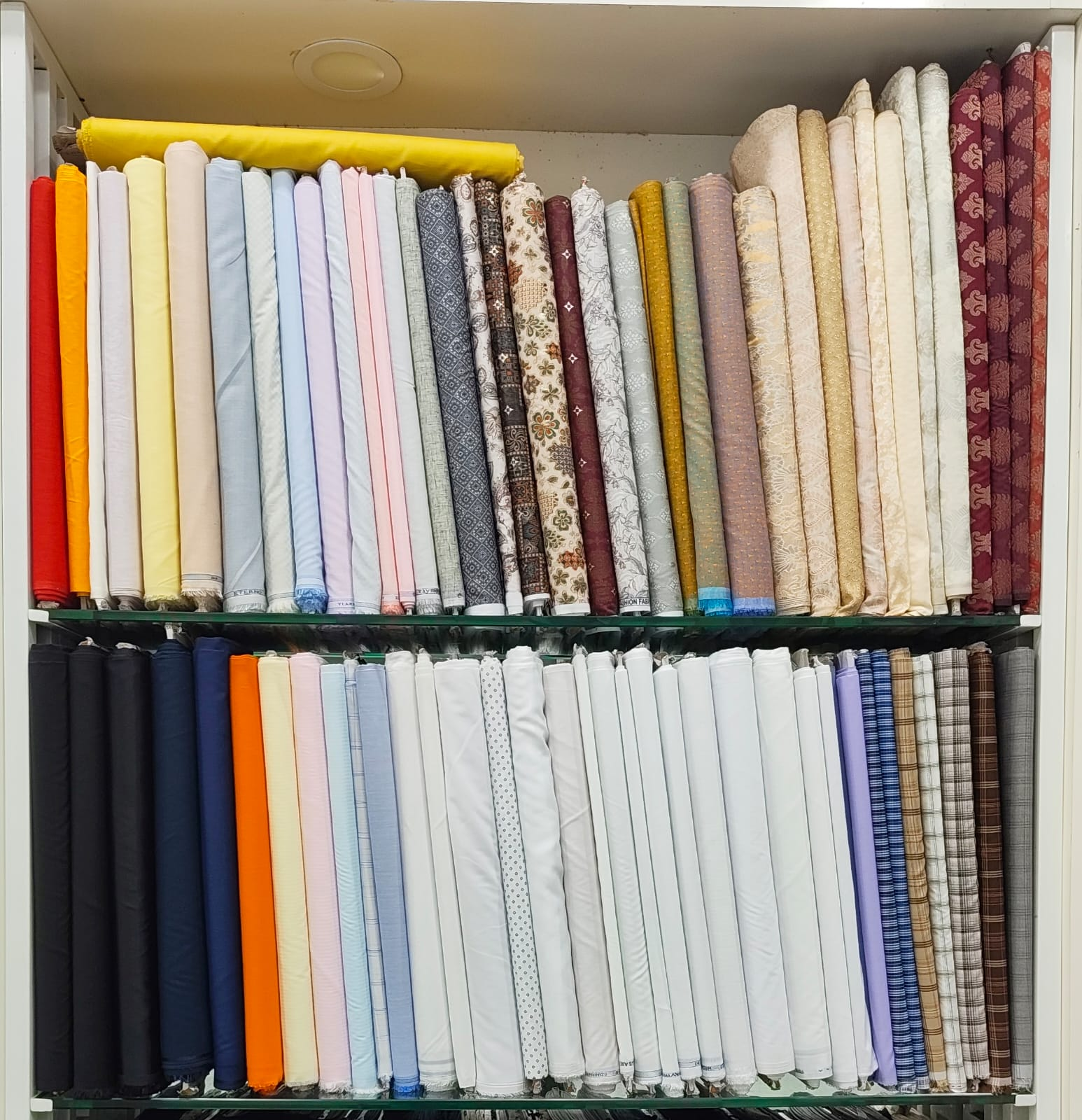 Shirting fabric rolls in Collection 06