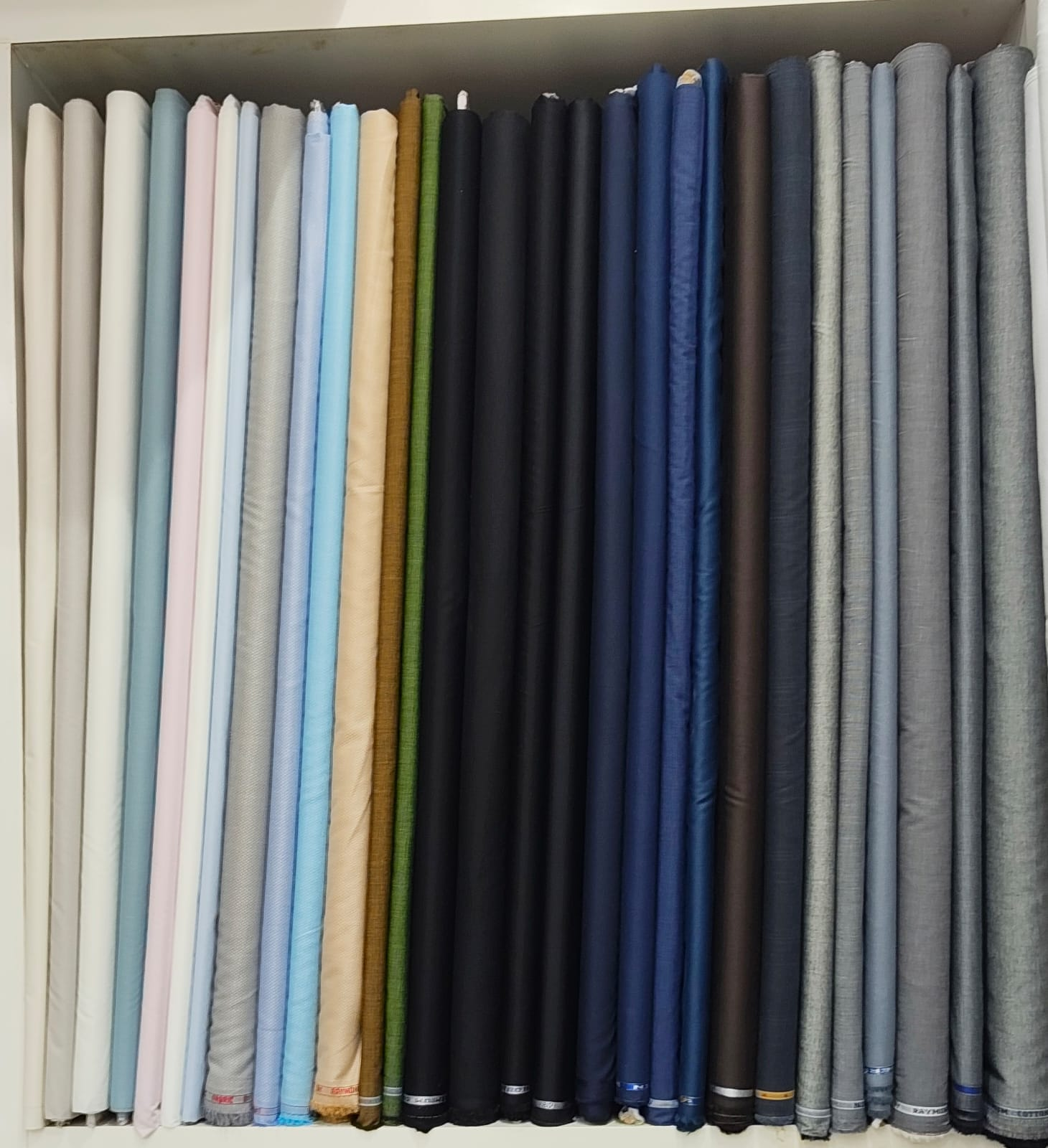 Shirting fabric rolls in Collection 07