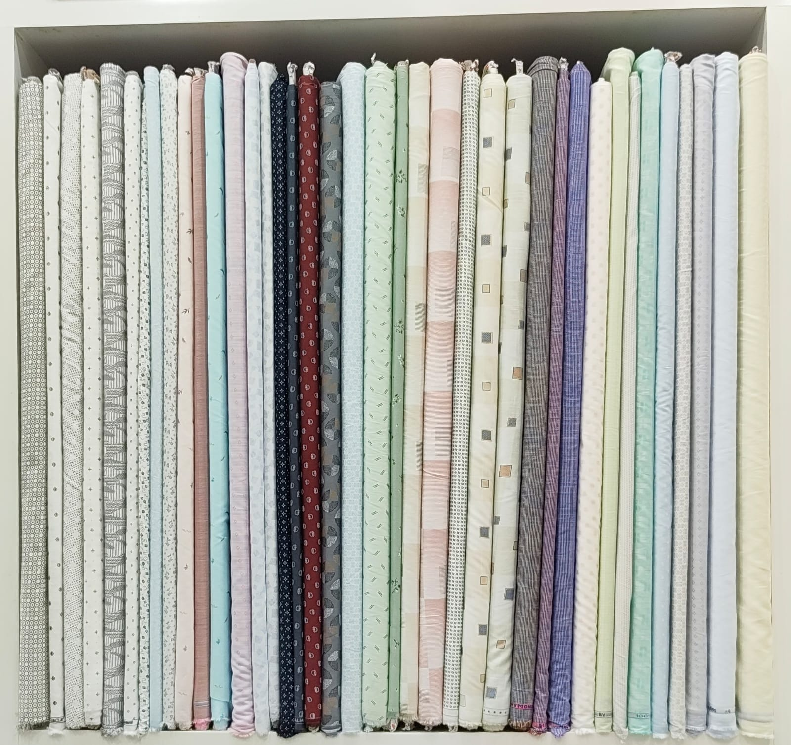 Shirting fabric rolls in Collection 08